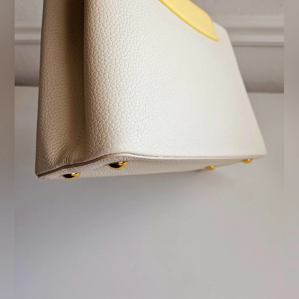 Louis Vuitton Beige & Yellow Capucines PM Two-way Bag
